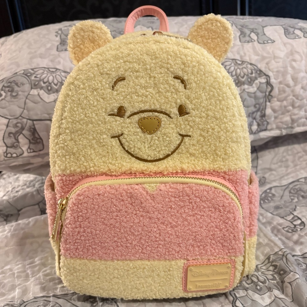 Loungefly Winnie the Pooh Yellow and Pink Backpack